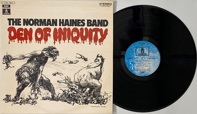 Lot 80 - THE NORMAN HAINES BAND - DEN OF INIQUITY LP (ORIGINAL FRENCH COPY - EMI ODEON 2C 062-04818)