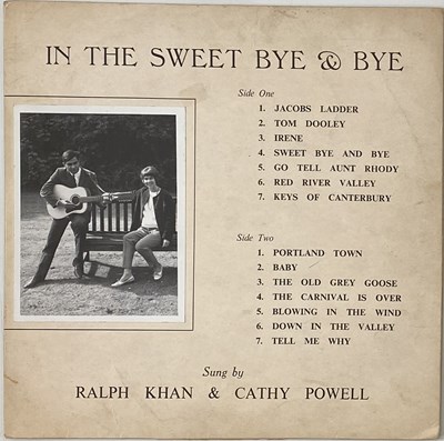 Lot 84 - RALPH KHAN & CATHY POWELL - IN THE SWEET BYE & BYE LP (SELF RELEASED LP - RS LP 0042)