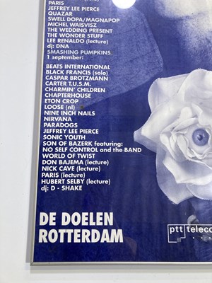 Lot 210 - NIRVANA / DINOSAUR JR / BLUR AND MORE - A 1991 DUTCH FESTIVAL POSTER.