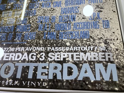 Lot 212 - DEATH CULT / BAUHAUS / NICK CAVE AND MORE - 1983 DUTCH FESTIVAL POSTER.