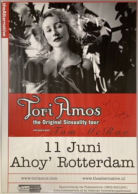 Lot 226 - TORI AMOS - A LARGE SIGNED CONCERT POSTER.