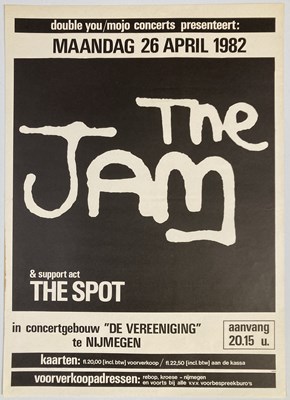 Lot 219 - THE JAM - A 1982 CONCERT POSTER.