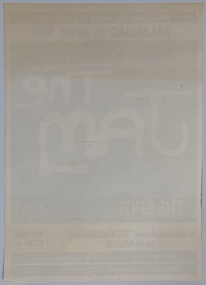 Lot 219 - THE JAM - A 1982 CONCERT POSTER.