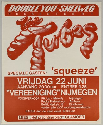 Lot 231 - THE TUBES / SQUEEZE - 1979 CONCERT POSTER.