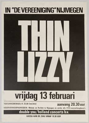 Lot 232 - THIN LIZZY - 1981 CONCERT POSTER.