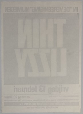 Lot 232 - THIN LIZZY - 1981 CONCERT POSTER.