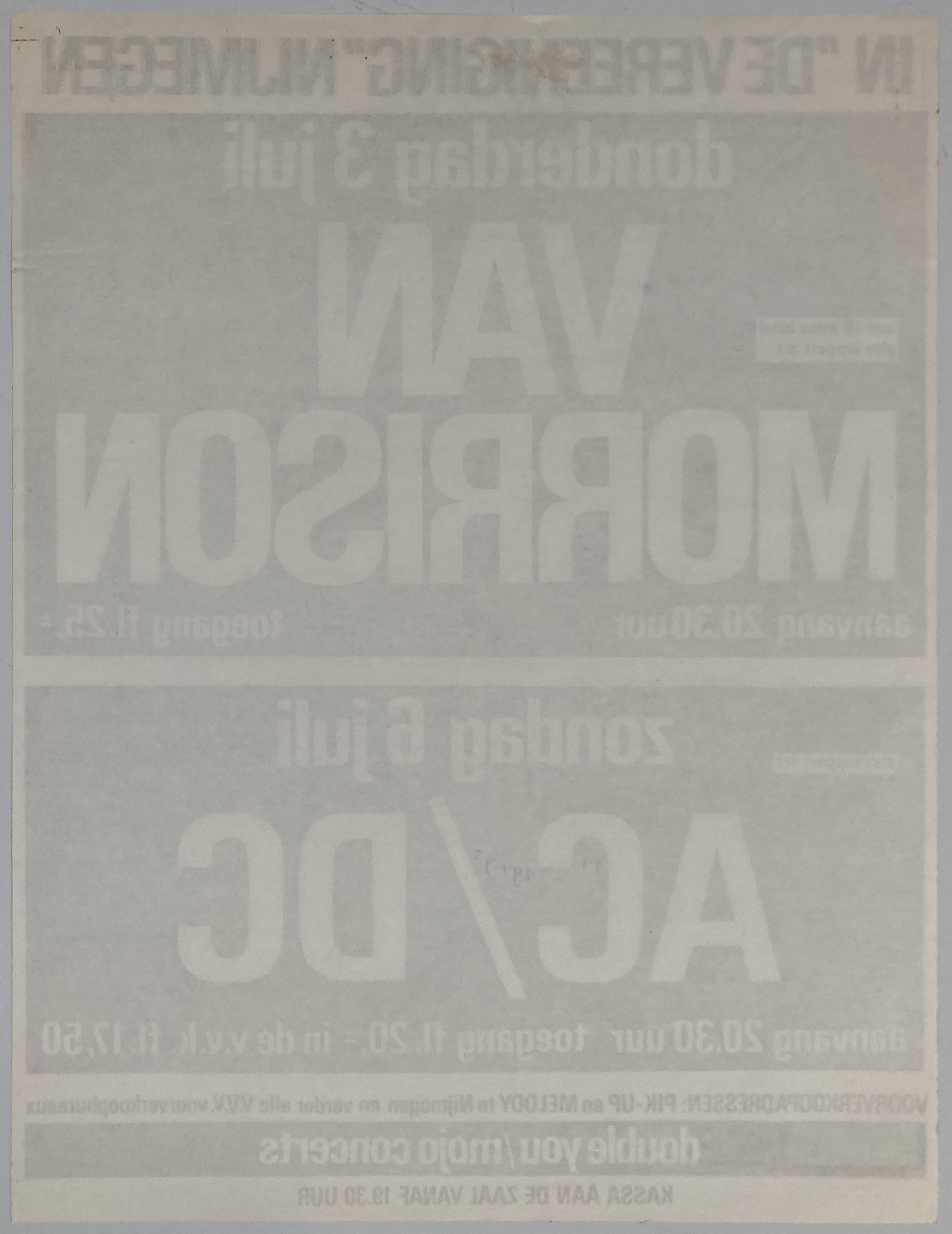 Lot 234 Ac Dc 1980 Concert Poster And Handbill