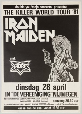 Lot 235 - IRON MAIDEN - A 1981 CONCERT POSTER.