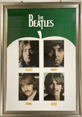 Lot 147 - THE BEATLES - FULL SET OF AUTOGRAPHS IN FRAMED DISPLAY.