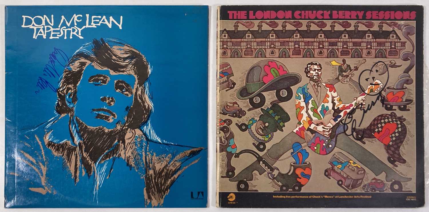 Lot 294 - SIGNED LPS - CHUCK BERRY / DON MCCLEAN.