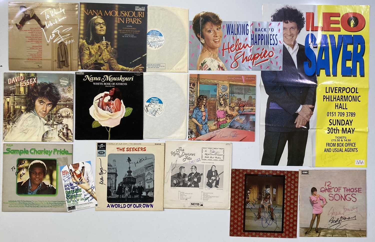 Lot 295 - SIGNED LPS AND POSTERS - POP / ROCK STARS OF