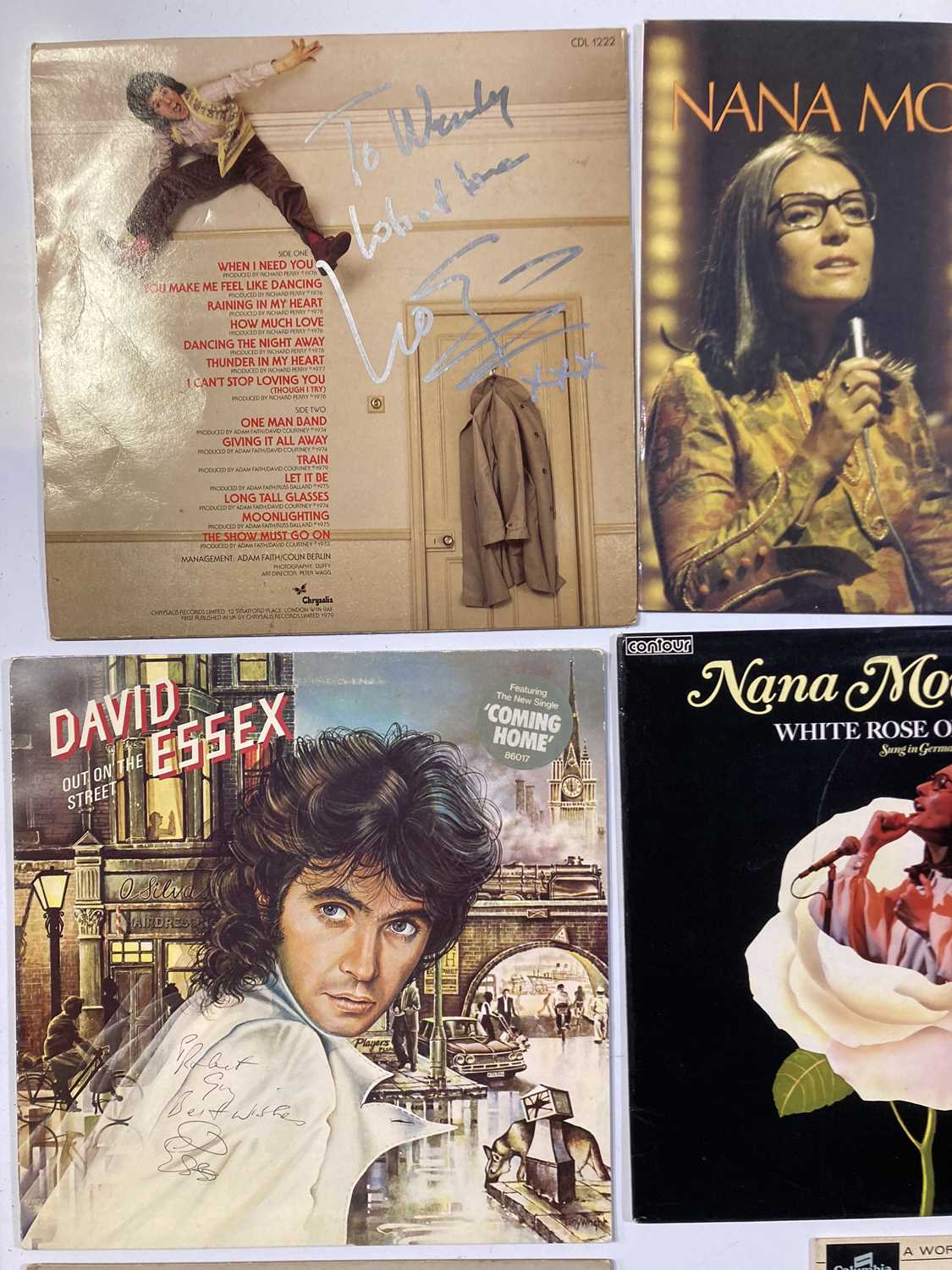 Lot 295 - SIGNED LPS AND POSTERS - POP / ROCK STARS OF