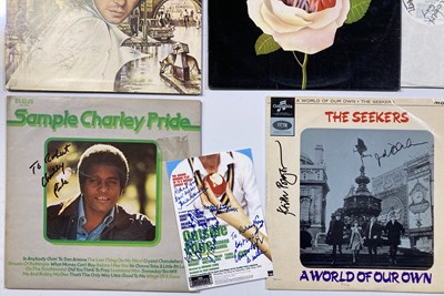 Lot 295 - SIGNED LPS AND POSTERS - POP / ROCK STARS OF THE 1970S.