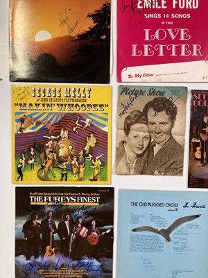 Lot 295 - SIGNED LPS AND POSTERS - POP / ROCK STARS OF THE 1970S.