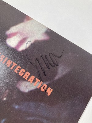 Lot 307 - THE CURE - A SIGNED COPY OF DISINTEGRATION.