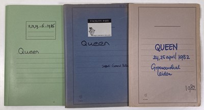 Lot 530 - CONTRACTS AND CONCERT BOOKING ARCHIVE - QUEEN 1982-1986.