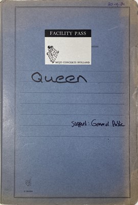 Lot 530 - CONTRACTS AND CONCERT BOOKING ARCHIVE - QUEEN 1982-1986.