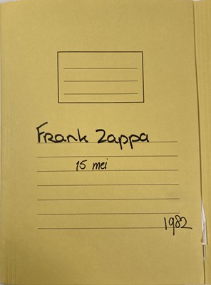Lot 531 - CONTRACTS AND CONCERT BOOKING ARCHIVE - FRANK ZAPPA 1978 - 1991.