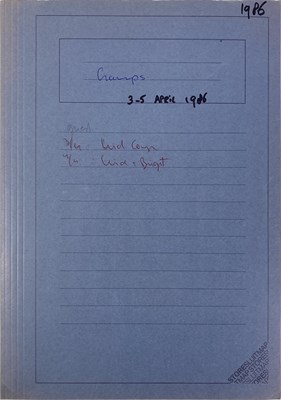 Lot 532 - CONTRACTS AND CONCERT BOOKING ARCHIVE - THE CRAMPS, 1986 - 1991.