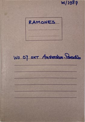 Lot 534 - CONTRACTS AND CONCERT BOOKING ARCHIVE - THE RAMONES, 1986-1991.