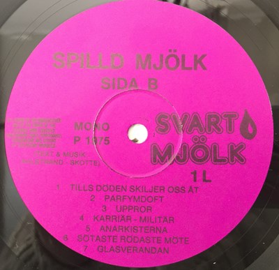 Lot 88 - SPILLD MJÖLK - SPILLD MJÖLK LP (ORIGINAL SWEDISH COPY - SELF RELEASED 1L)