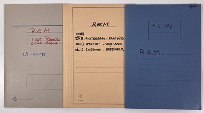 Lot 536 - CONTRACTS AND CONCERT BOOKING ARCHIVE - R.E.M. 1984-1987.