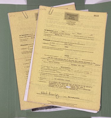 Lot 537 - CONTRACTS AND CONCERT BOOKING ARCHIVE - DEF LEPPARD/JUDAS PRIEST, 1981-1986.