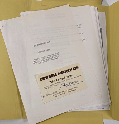 Lot 537 - CONTRACTS AND CONCERT BOOKING ARCHIVE - DEF LEPPARD/JUDAS PRIEST, 1981-1986.