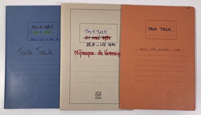 Lot 538 - CONTRACTS AND CONCERT BOOKING ARCHIVE - TALK TALK, 1984-1986.