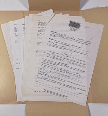Lot 544 - CONTRACTS AND CONCERT BOOKING ARCHIVE - BLACK SABBATH/OZZY OSBOURNE, 1981-1983.
