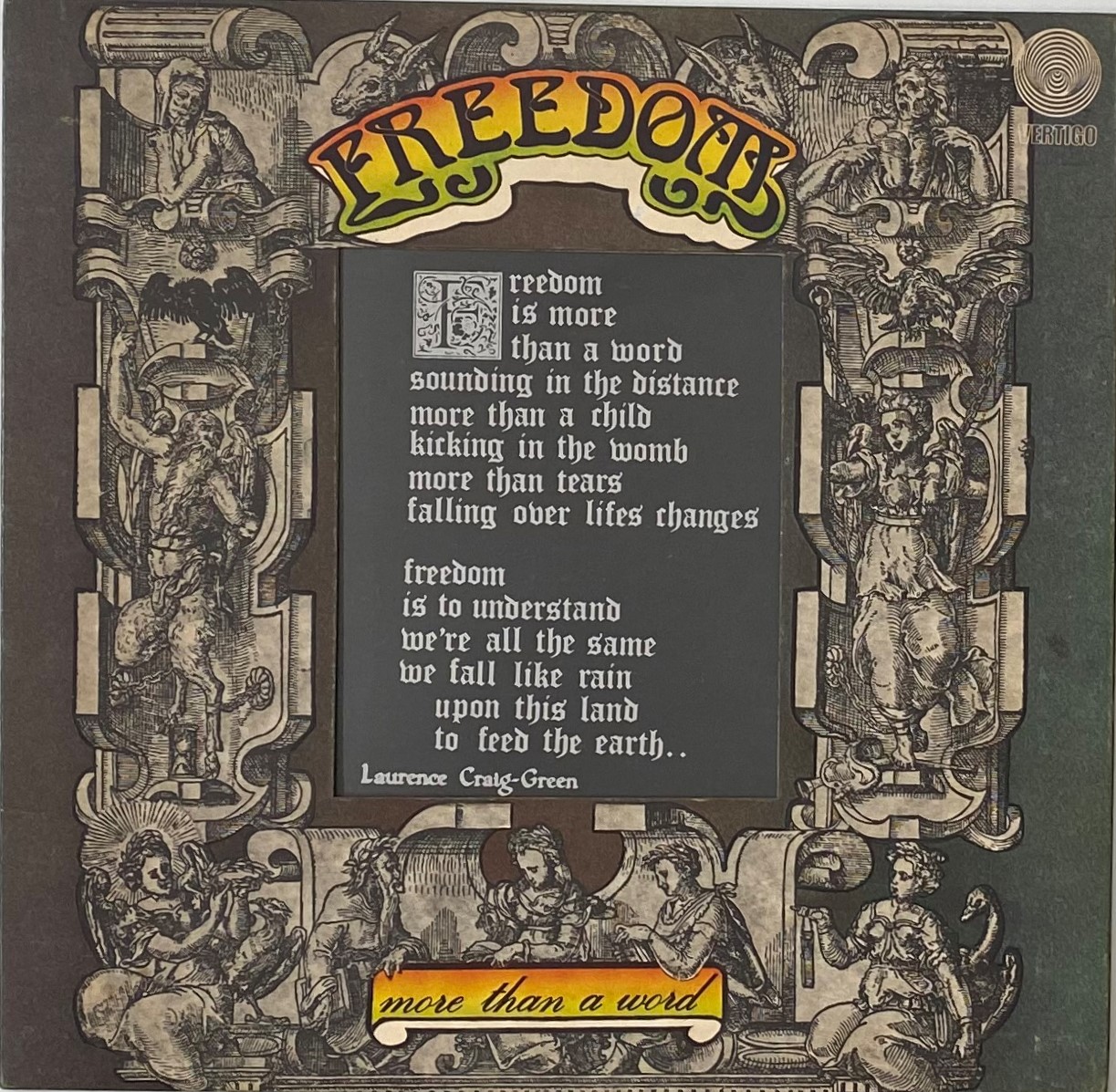 Lot 974 - FREEDOM - FREEDOM IS MORE THAN A WORD LP (UK