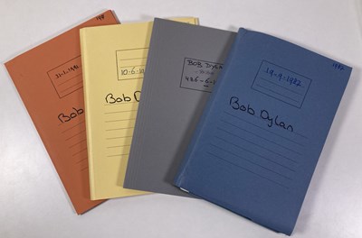 Lot 549 - CONTRACTS AND CONCERT BOOKING ARCHIVE - BOB DYLAN, 1984-1991.