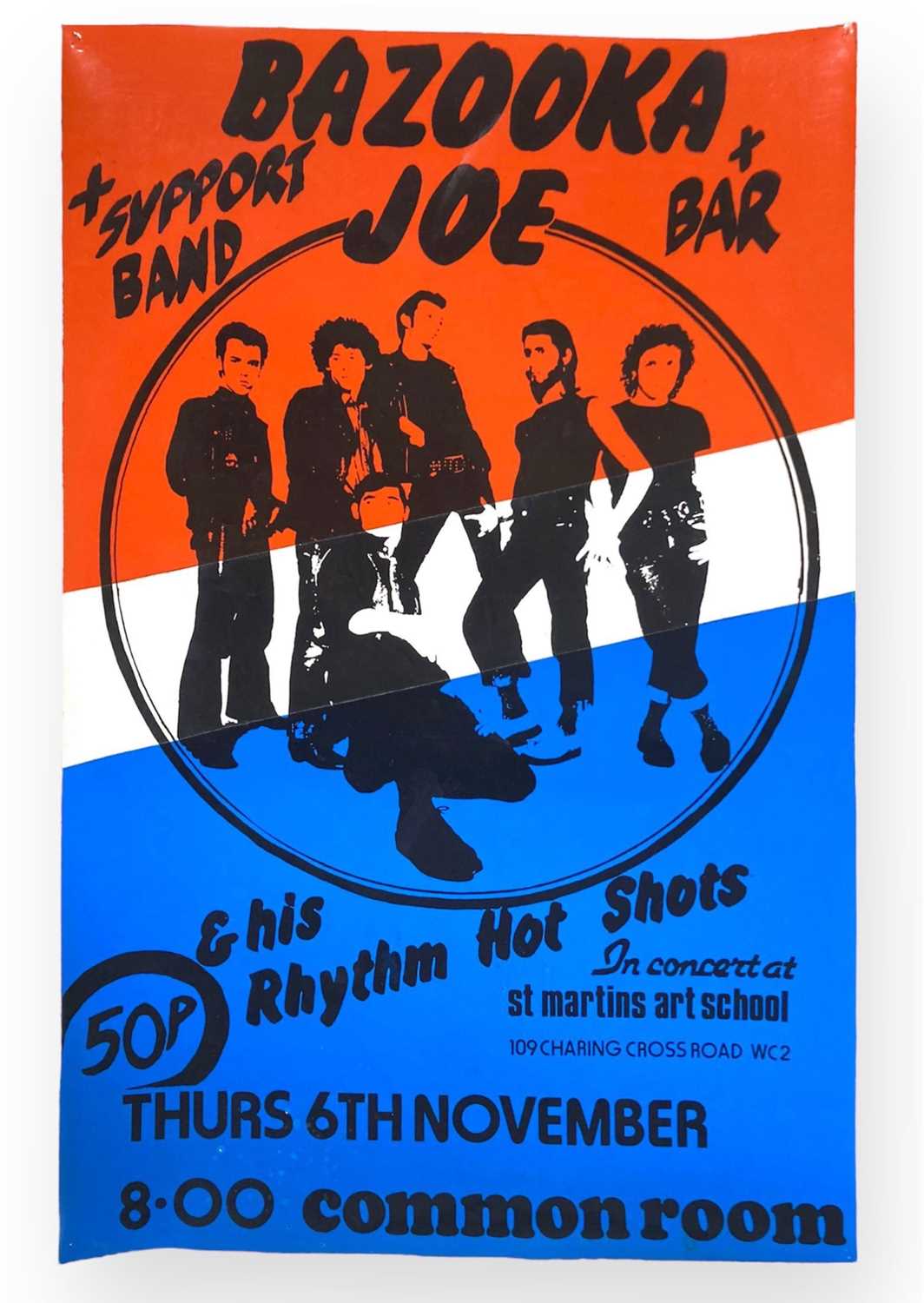 Lot 584 - PUNK HISTORY - A POSTER FOR THE VERY FIRST SEX PISTOLS CONCERT, 6TH NOVEMBER 1975.