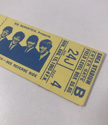 Lot 112 - THE BEATLES / GEORGE HARRISON - COMPLETE TICKET FOR THE CONCERT FOR BANGLADESH - 1971.