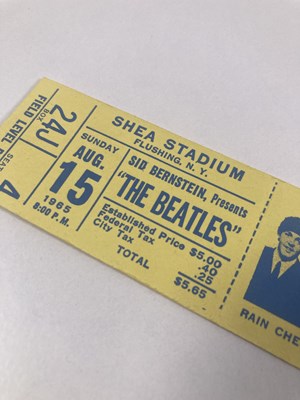 Lot 112 - THE BEATLES / GEORGE HARRISON - COMPLETE TICKET FOR THE CONCERT FOR BANGLADESH - 1971.