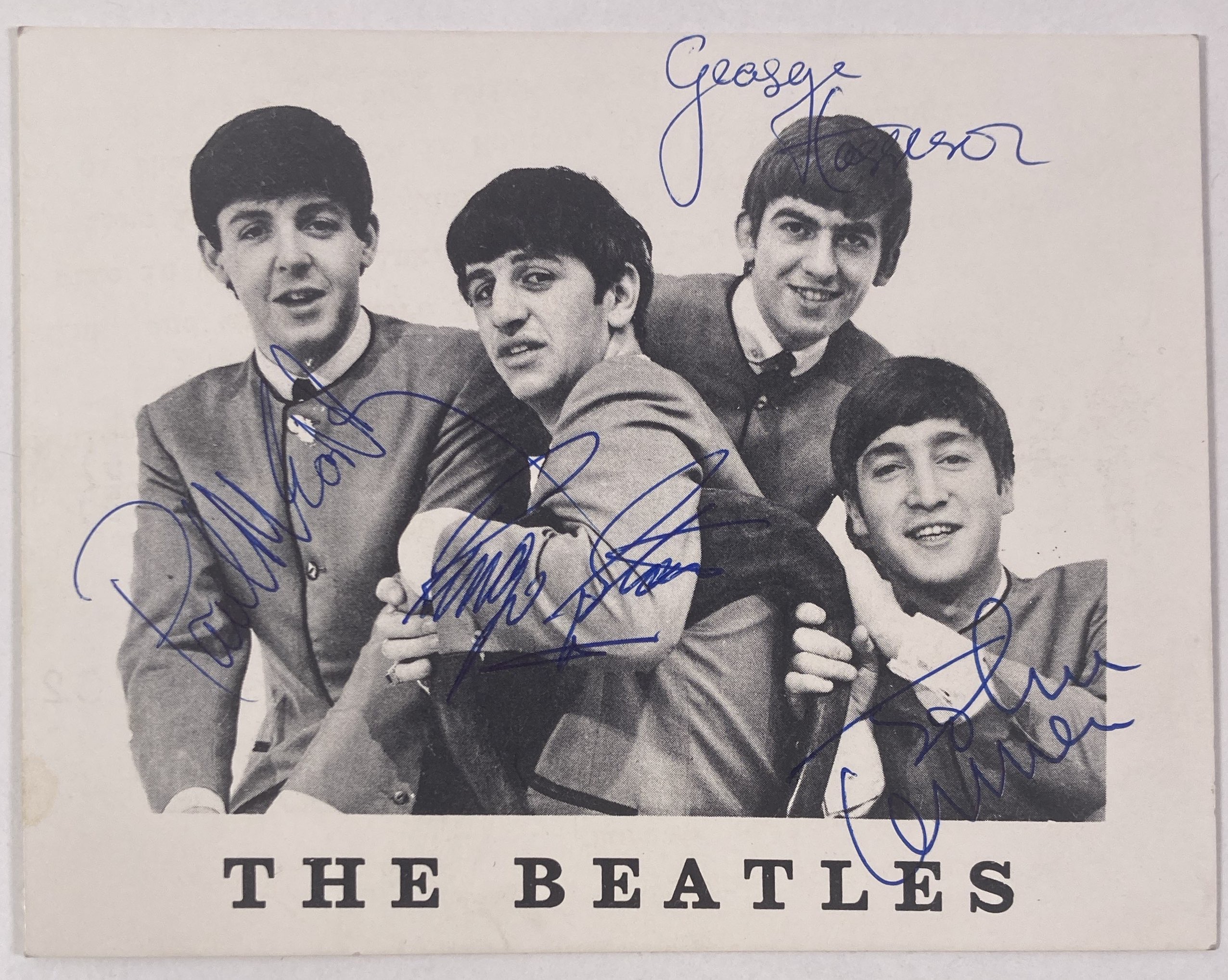 Lot 98 - THE BEATLES - SET OF SIGNATURES LIKELY BY