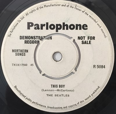 Lot 69 - THE BEATLES - I WANT TO HOLD YOUR HAND 7" - ORIGINAL UK DEMO (R 5084)