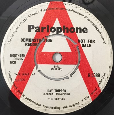 Lot 70 - THE BEATLES - WE CAN WORK IT OUT/DAY TRIPPER 7" - ORIGINAL UK DEMO (PARLOPHONE R 5389)