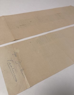 Lot 148 - THE BEATLES - AN INTERVIEW PROOF ANNOTATED AND SIGNED BY JOHN LENNON.