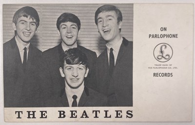 Lot 149 - THE BEATLES - A FULL SET OF AUTOGRAPHS INC WITH JOHN LENNON BACKWARD SIGNATURE.