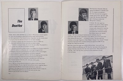 Lot 108 - THE BEATLES - ORIGINAL 1963 SPRING TOUR PROGRAMME - CHRIS MONTEZ / TOMMY ROE.
