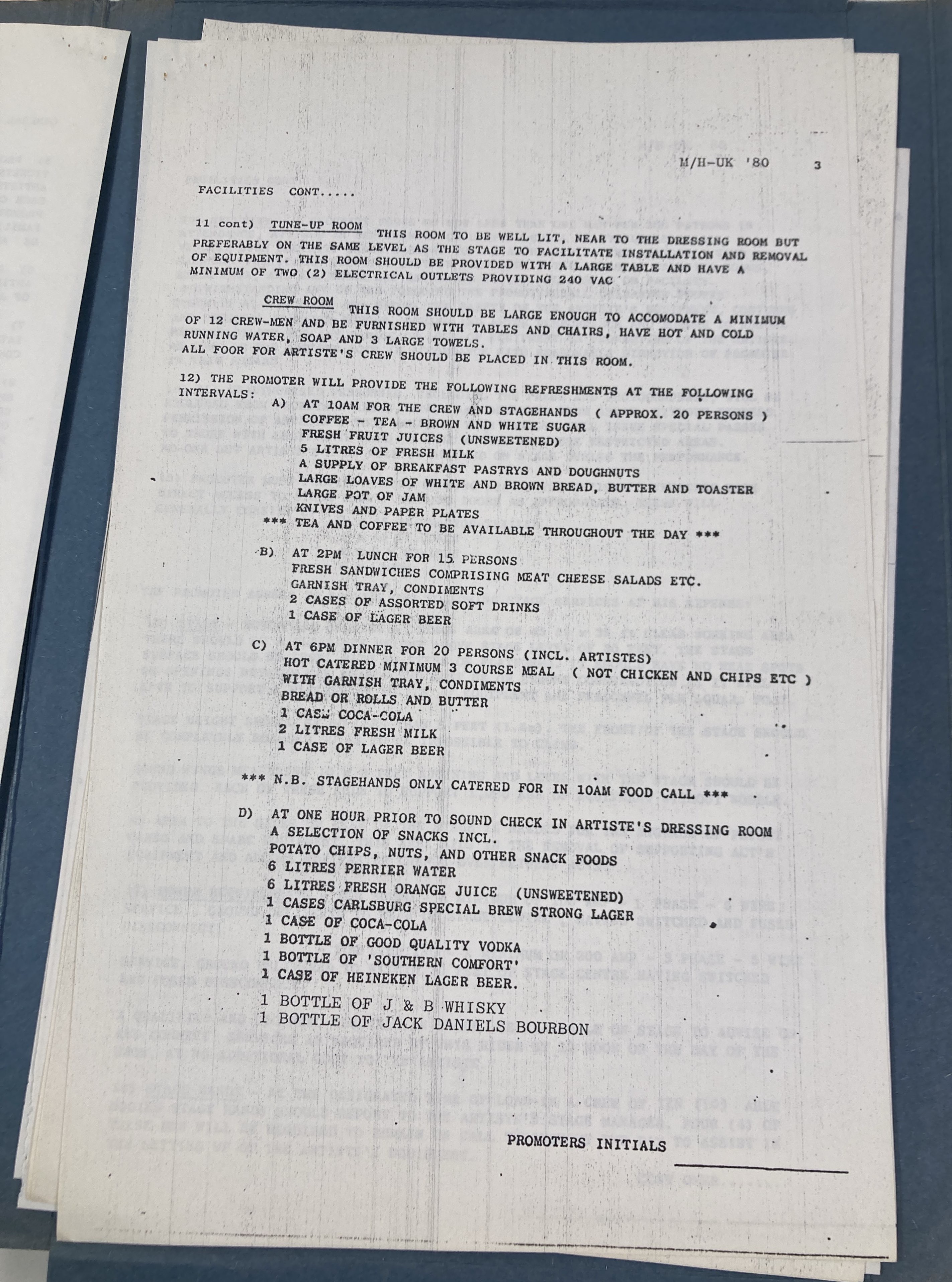 Lot 550 - CONTRACTS AND CONCERT BOOKING ARCHIVE