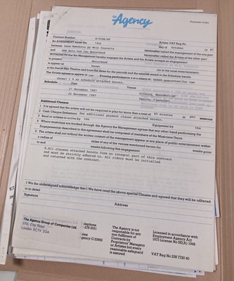 Lot 550 - CONTRACTS AND CONCERT BOOKING ARCHIVE - MOTORHEAD, 1981-1991.