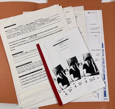 Lot 551 - CONTRACTS AND CONCERT BOOKING ARCHIVE - LEONARD COHEN, 1985-1988.