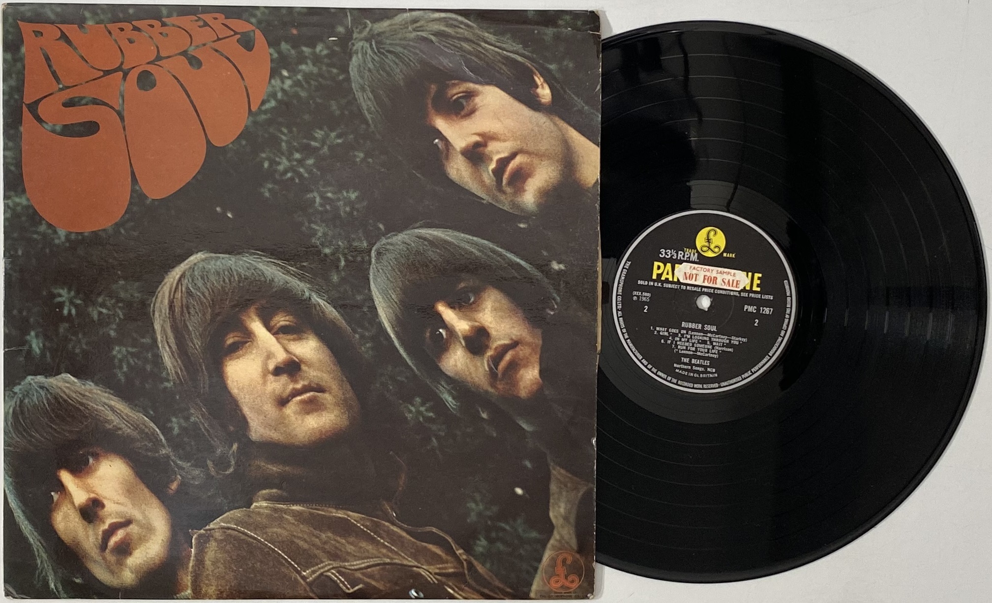 Lot 75 THE BEATLES RUBBER SOUL & ABBEY ROAD LPs