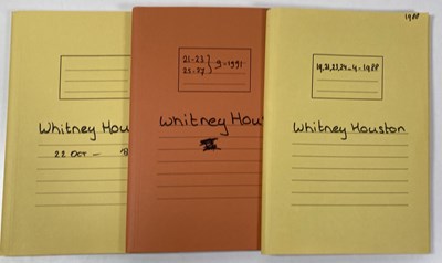 Lot 559 - CONTRACTS AND CONCERT BOOKING ARCHIVE - WHITNEY HOUSTON, 1986-1991.