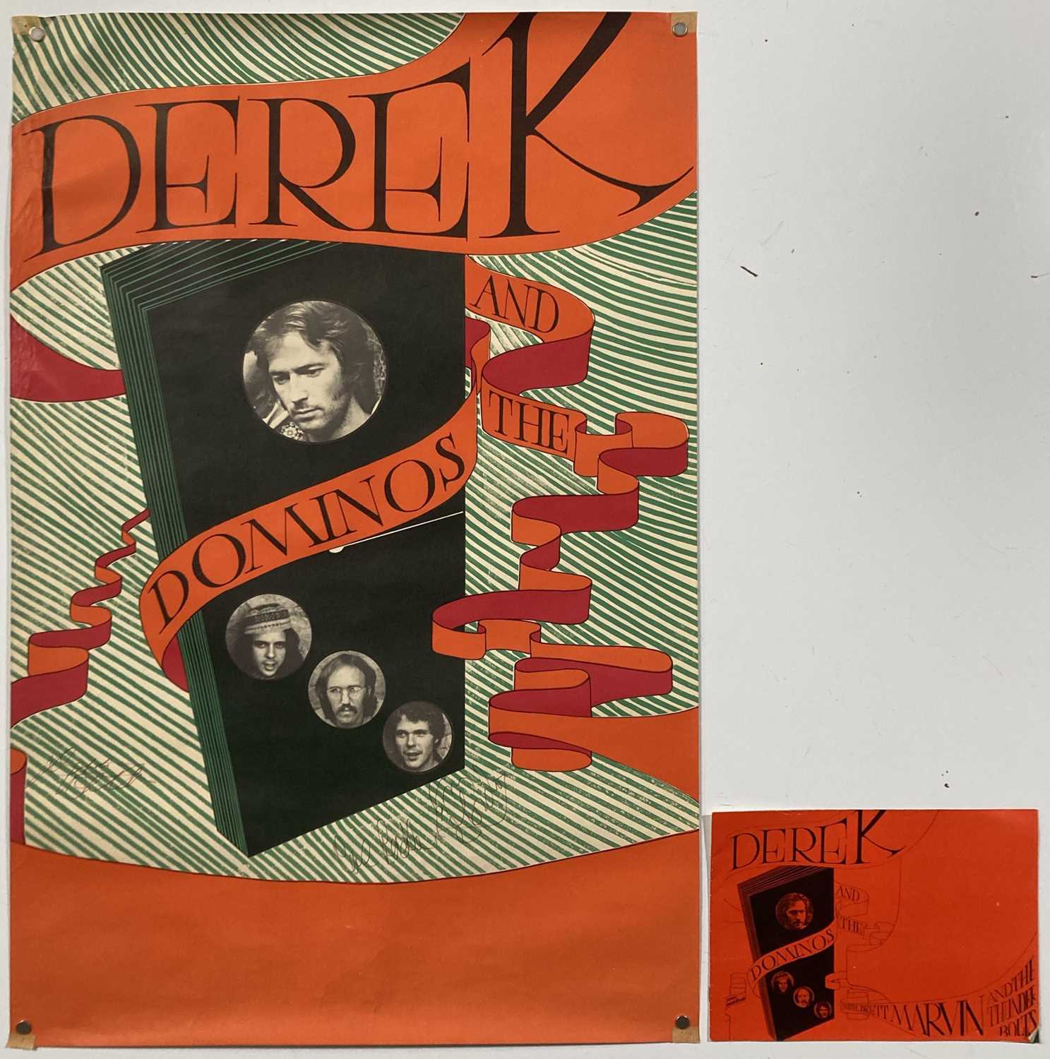 Lot 227 - DEREK AND THE DOMINOES - ORIGINAL SIGNED POSTER AND A PROGRAMME.