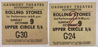 Lot 405 - THE ROLLING STONES - CONCERT PROGRAMME AND TICKET STUBS.