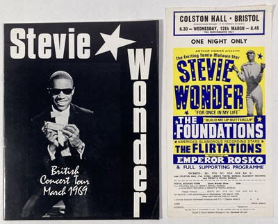 Lot 127 - STEVIE WONDER - ORIGINAL HANDBILL FOR COLSTON HALL, BRISTOL.