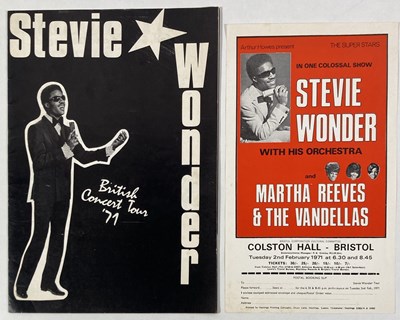 Lot 128 - STEVIE WONDER - ORIGINAL HANDBILL AND CONCERT PROGRAMME.